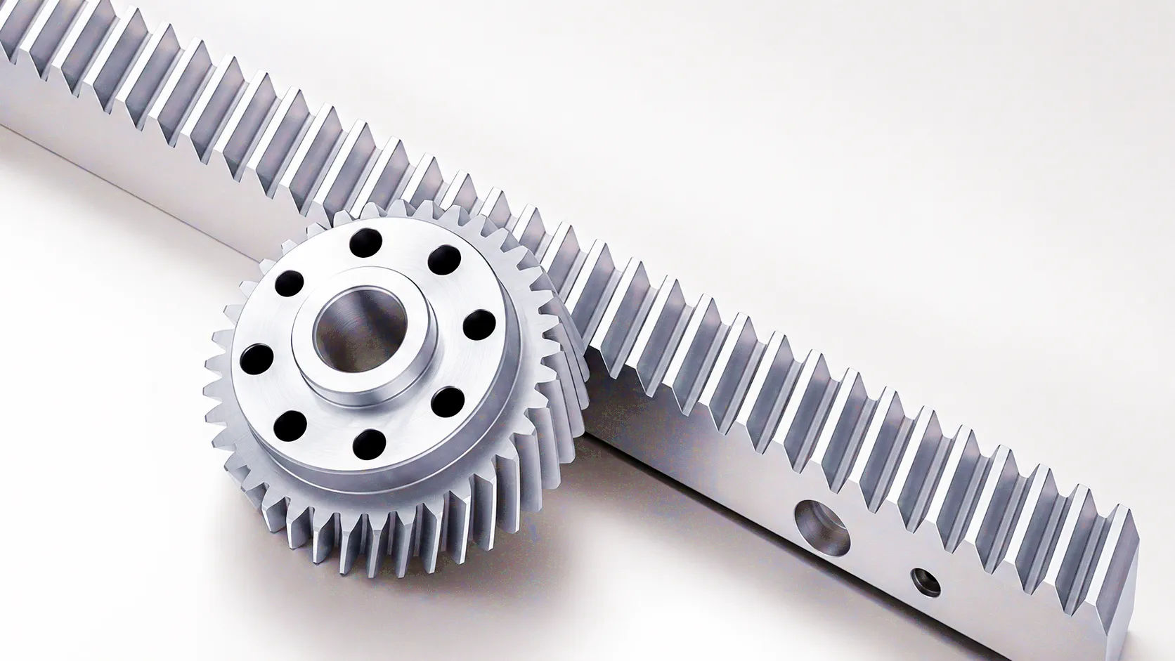 Precision helical gear rack
