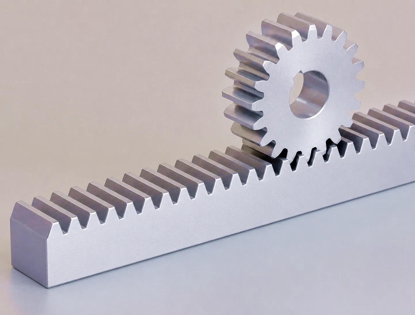 Steel gear rack product range